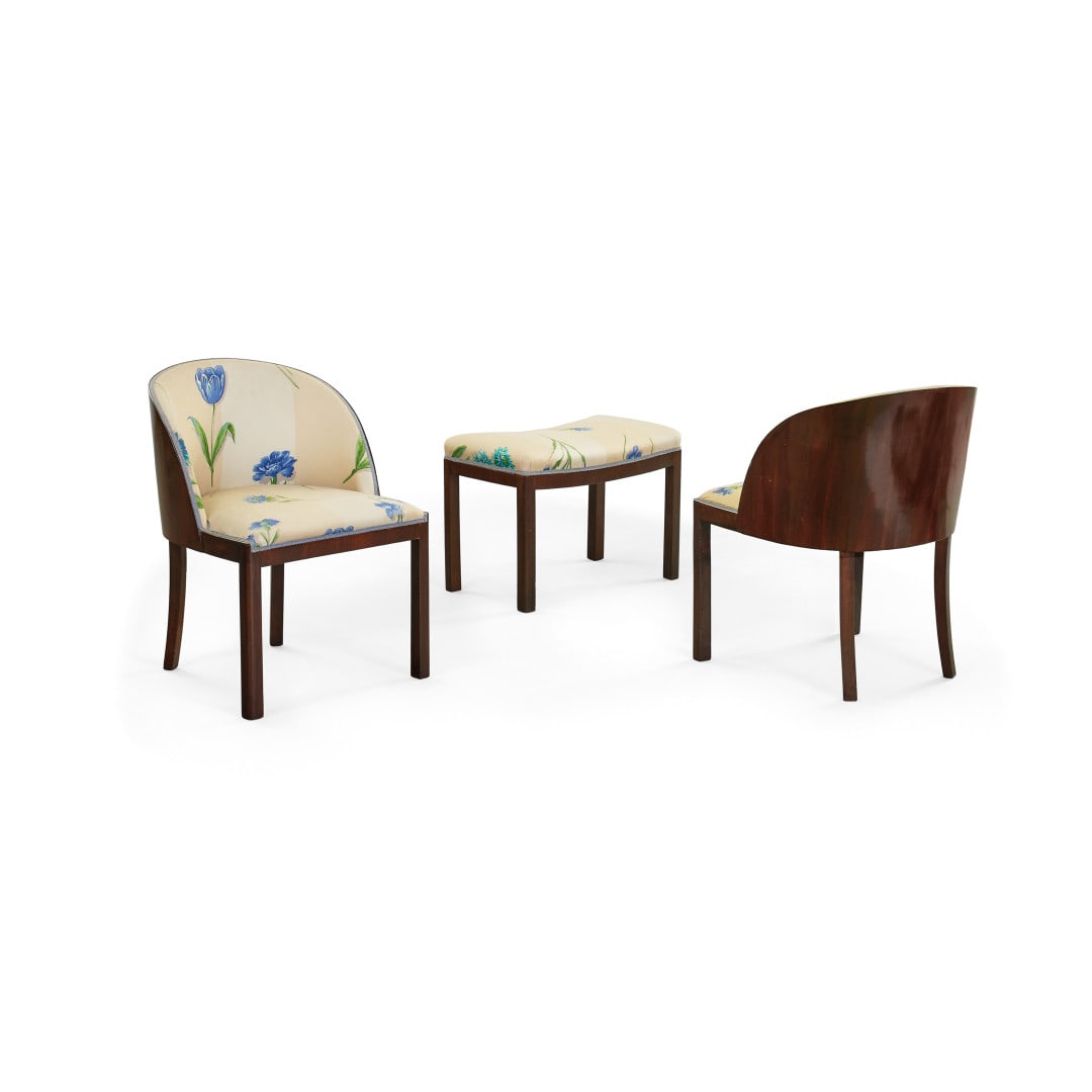 DUE POLTRONCINE E UNA PANCHETTA   Italia anni ‘30  - Two armchairs and a bench  Italy 1930s (1 of 1)