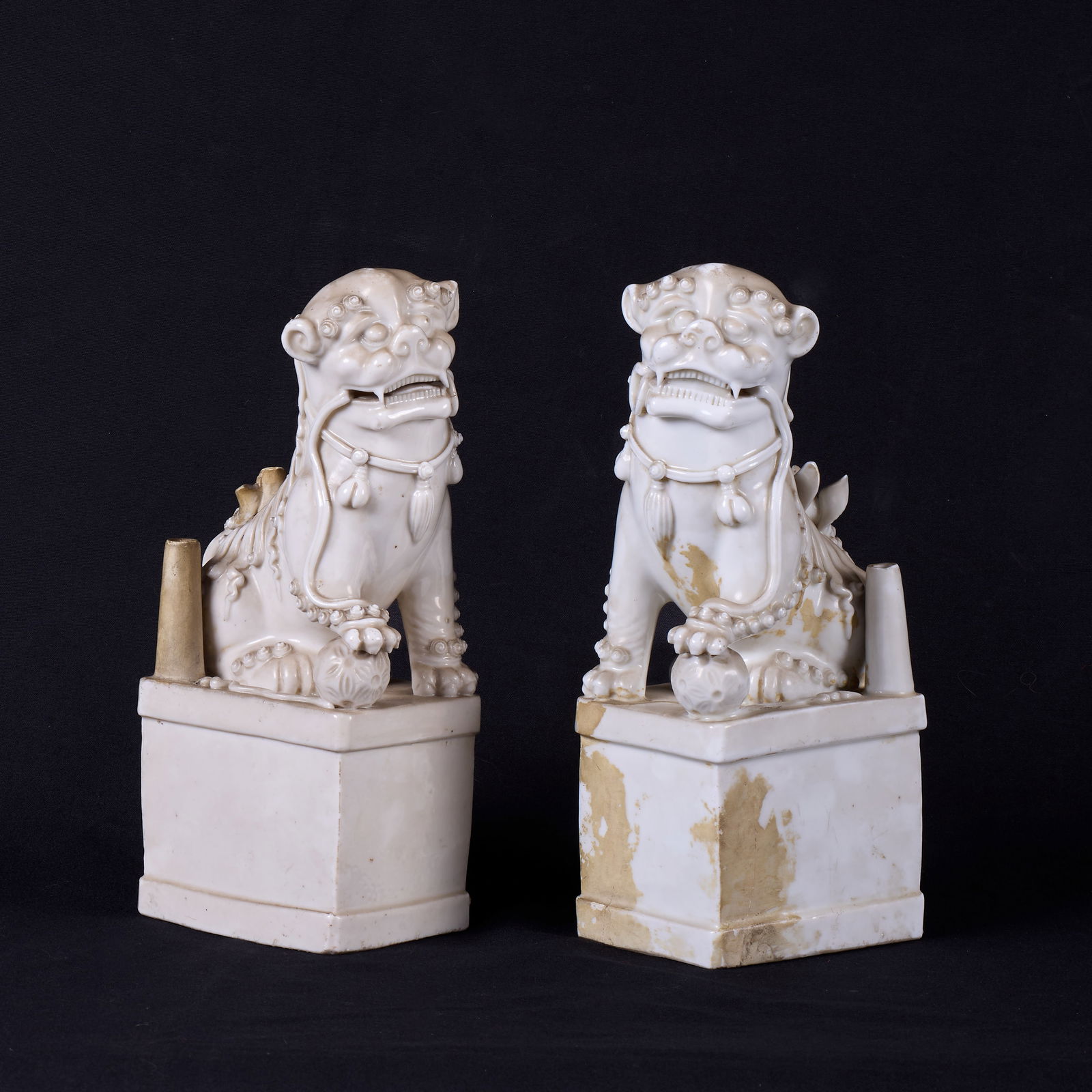 Pair of Buddhist lions China, Qing dynasty, second half of the 17th century (1 of 1)
