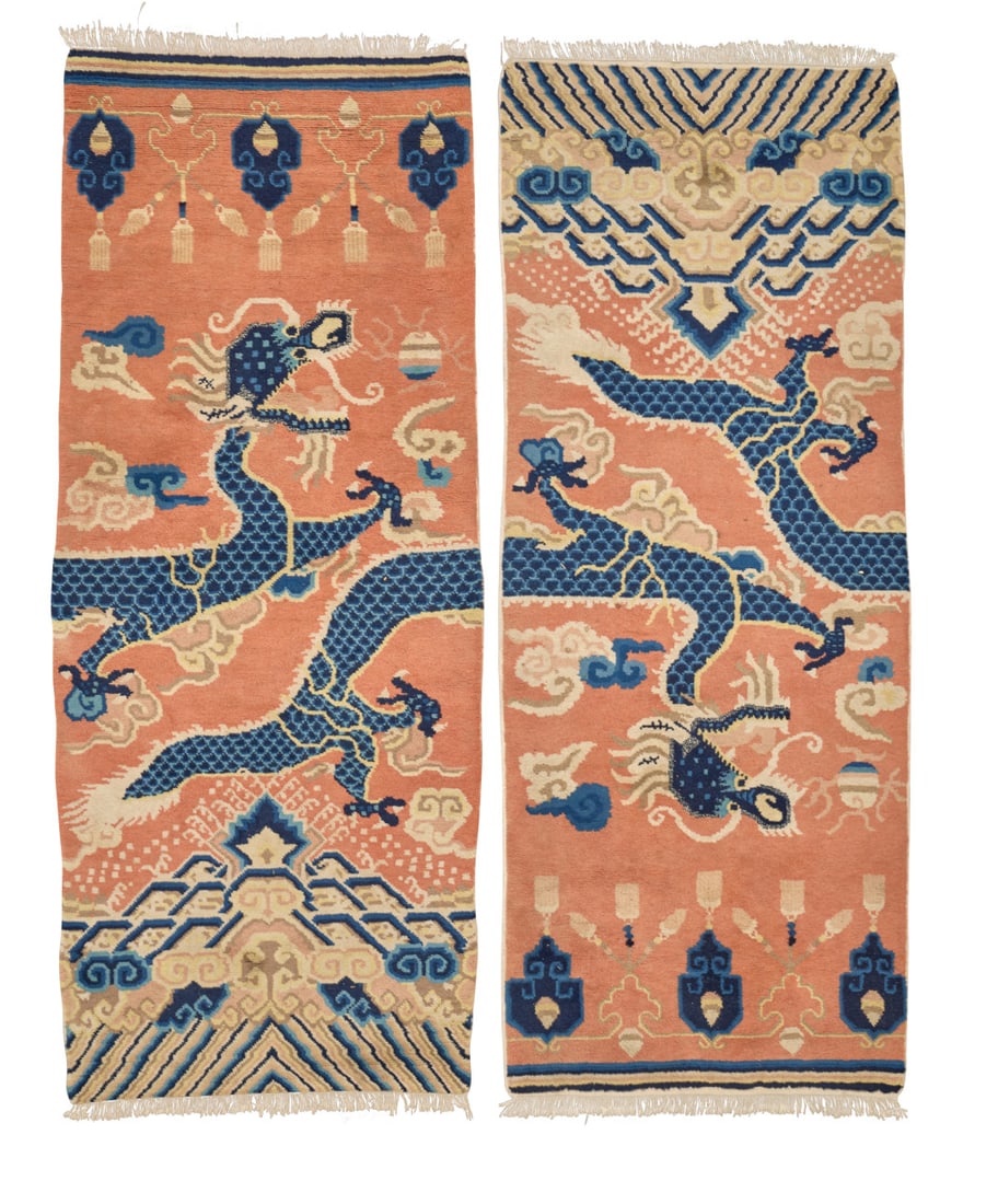 Pair of pillar carpets  China, Ningxia, 20th century (1 of 1)