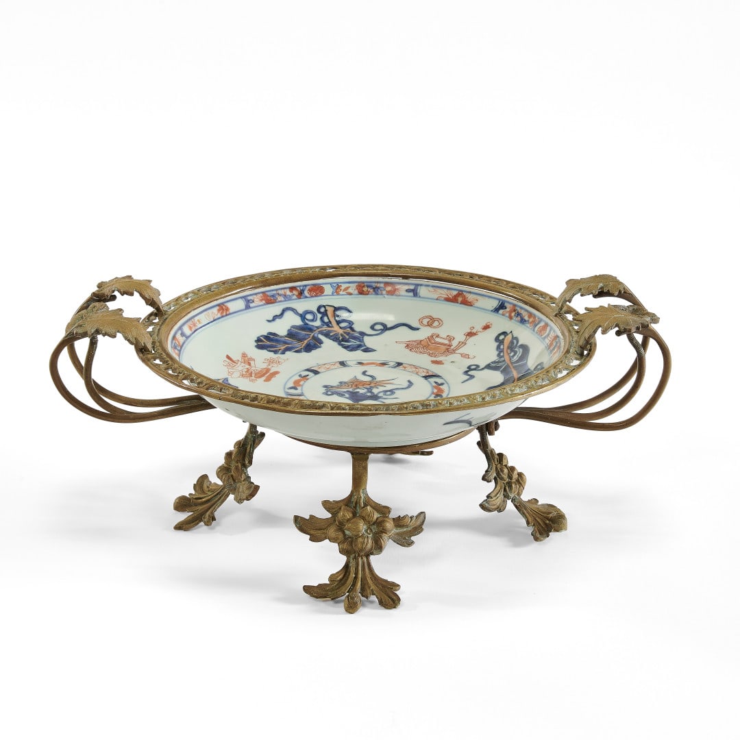 Alzata China and Europe, early 18th century (dish); 19th century (mount) (1 of 1)