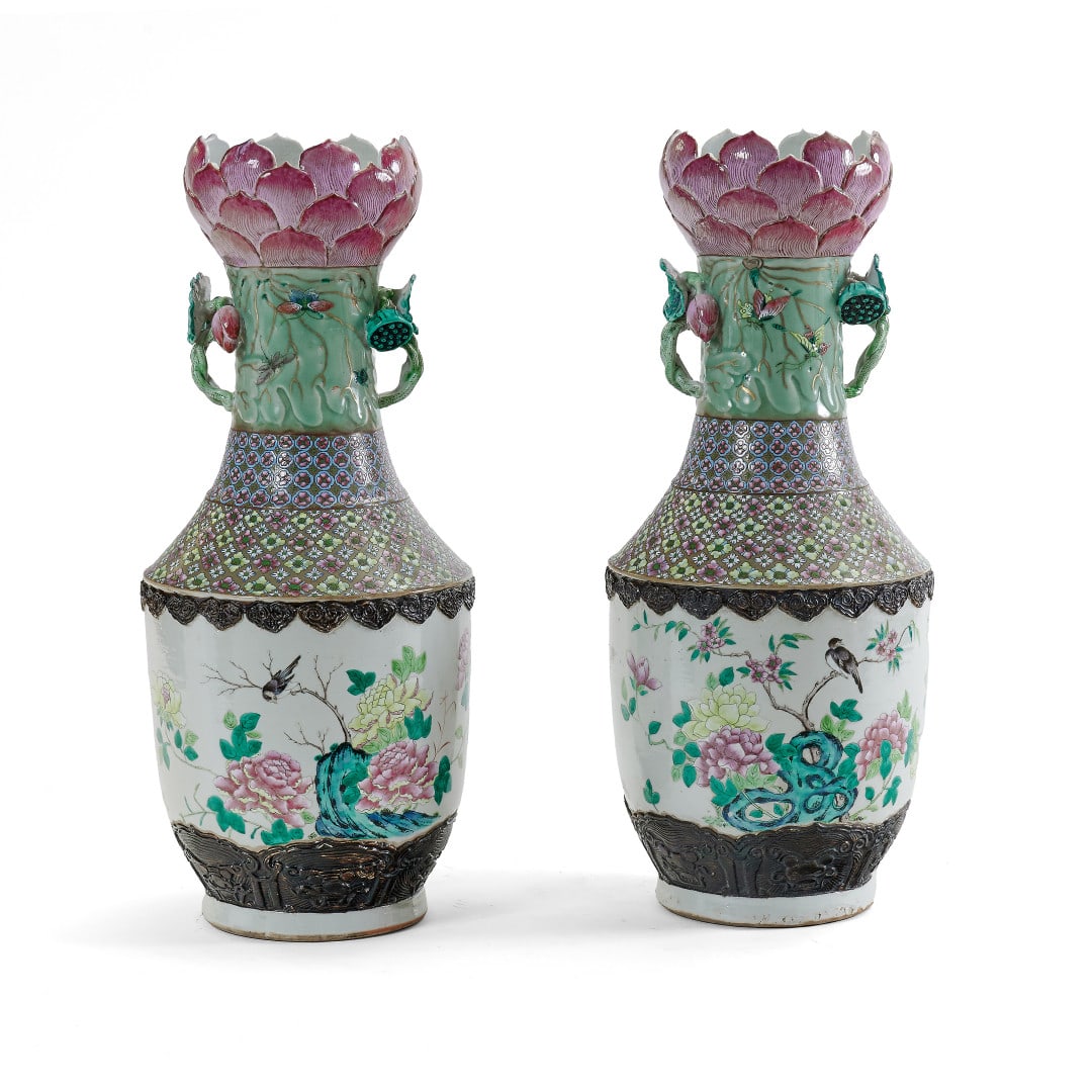 Pair of baluster vases China, early 20th century (1 of 1)