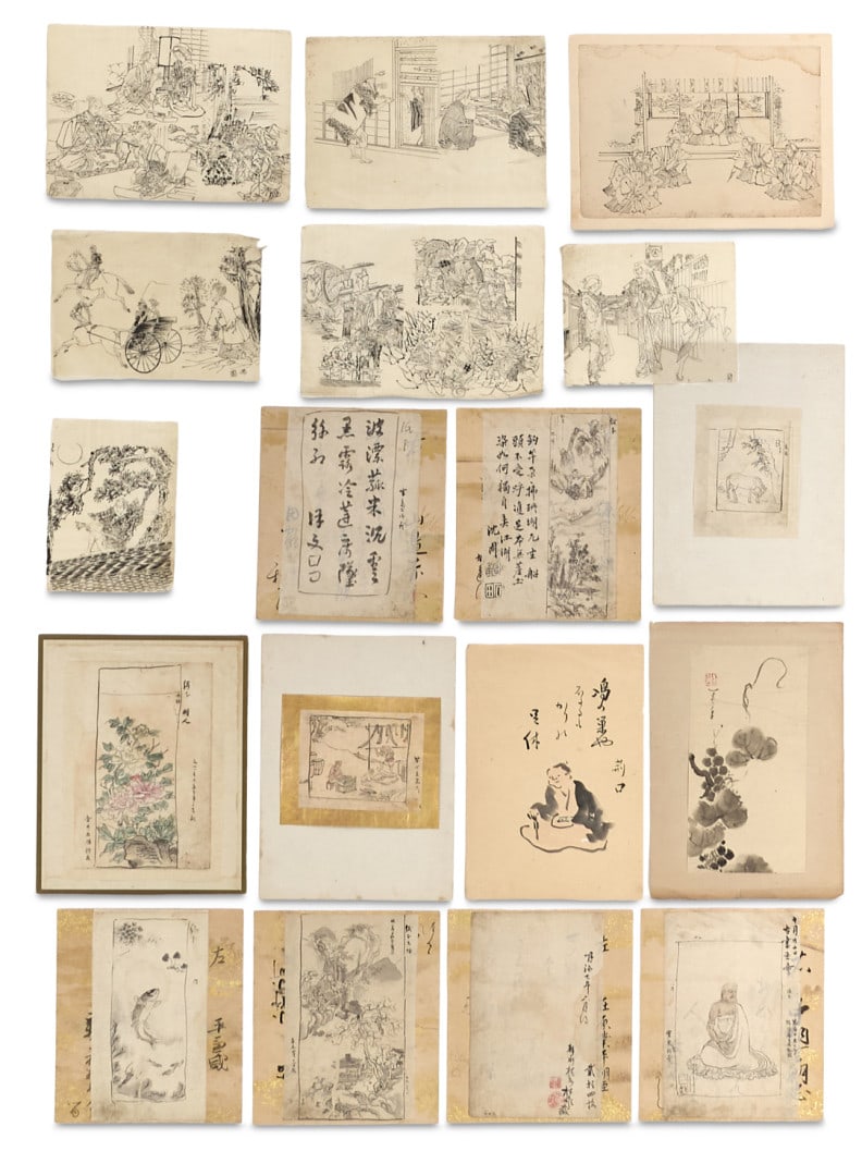 Eighteen drawings Japan, 19th century (1 of 1)