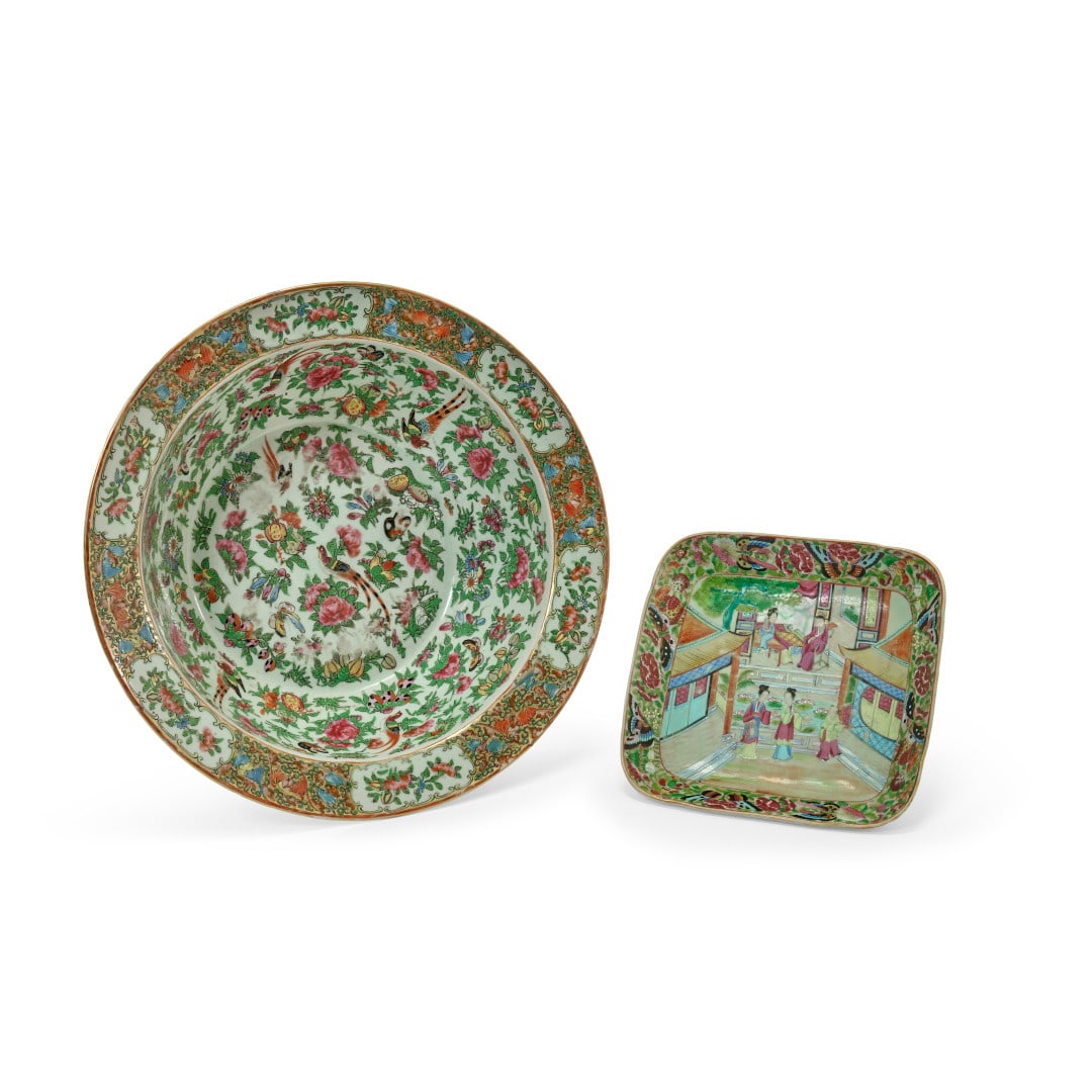 Large basin  and tray  China, 19th century (1 of 1)