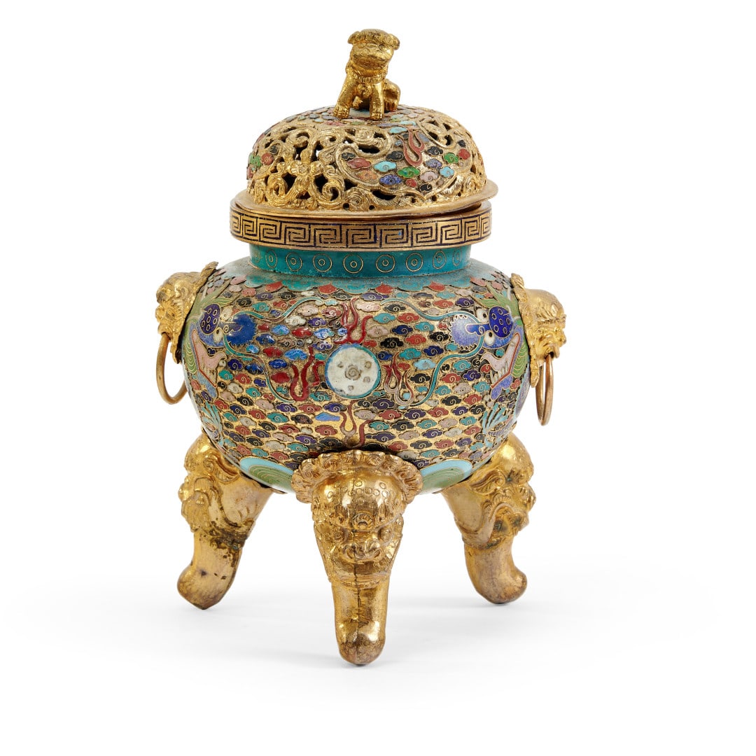 Tripod incense burner with lid China, 20th century (1 of 1)