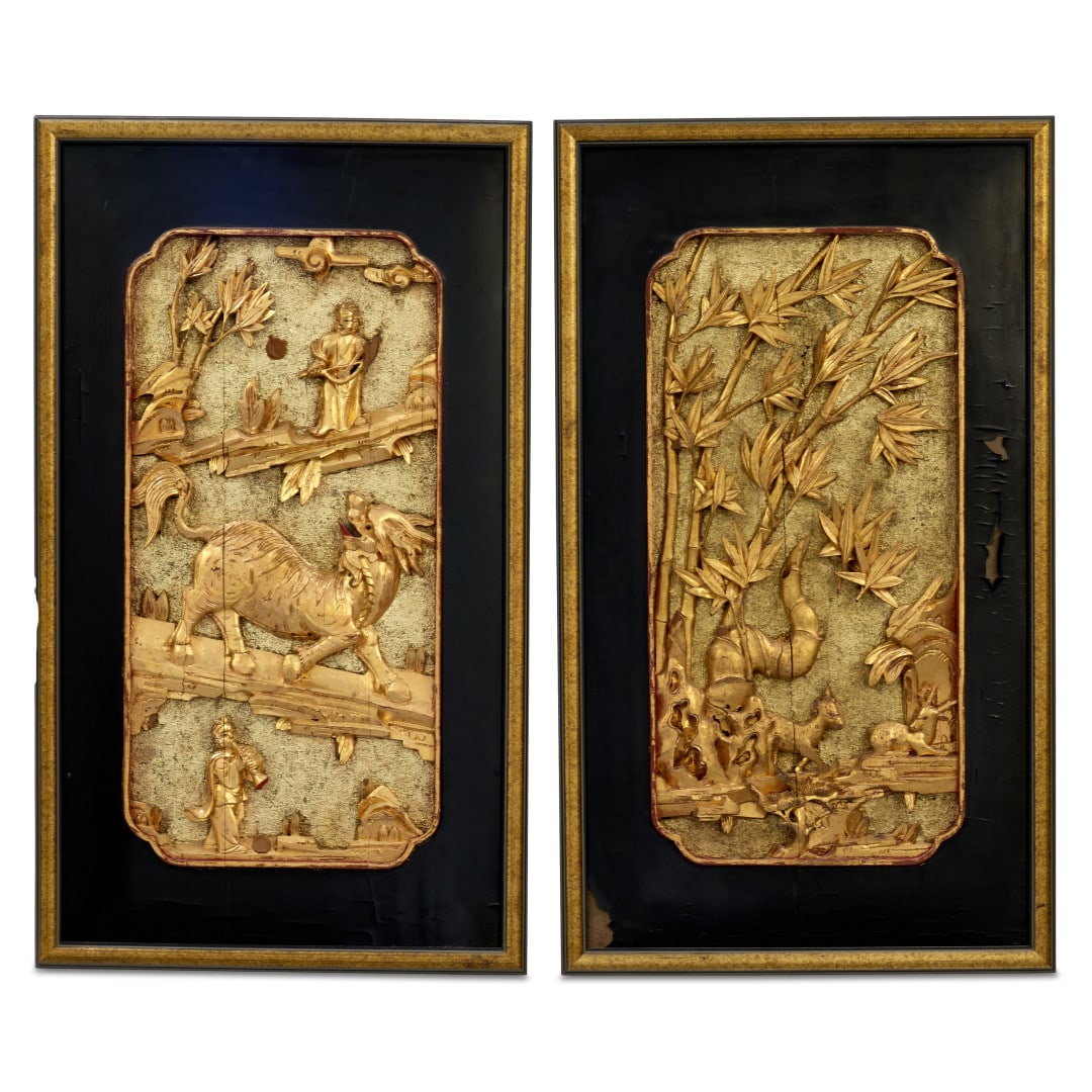 Two panels China, 20th century (1 of 1)