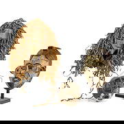 Three masks Africa and Brasil, 20th century: Wood and ceramic. 15.7 x 15.7 x 3.5 in. the largest