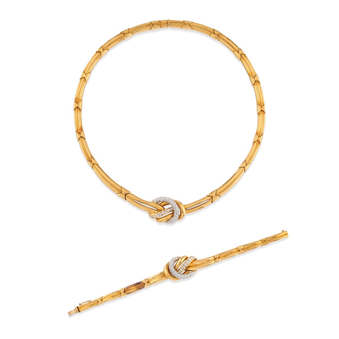 DEMI-PARURE IN DIAMANTI, DAMIANI - DIAMOND DEMI-PARURE, DAMIANI (1 of 2)