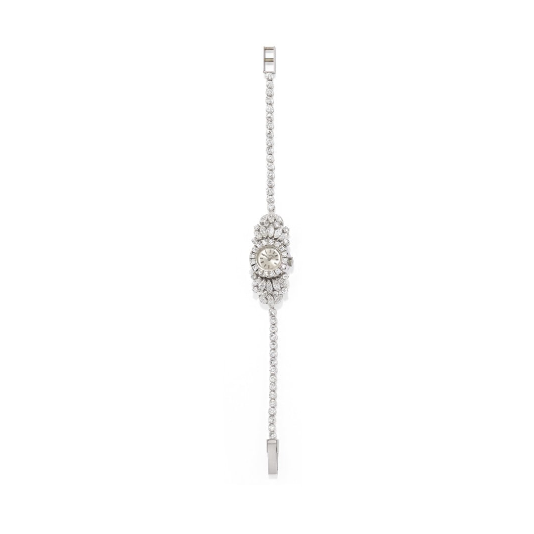 BRACCIALE-OROLOGIO IN DIAMANTI, MOVADO - DIAMOND BRACELET-WATCH, MOVADO (1 of 1)