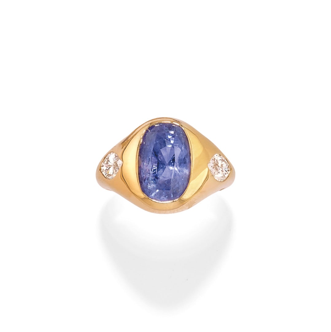 ANELLO IN ZAFFIRO - SAPPHIRE RING (1 of 2)