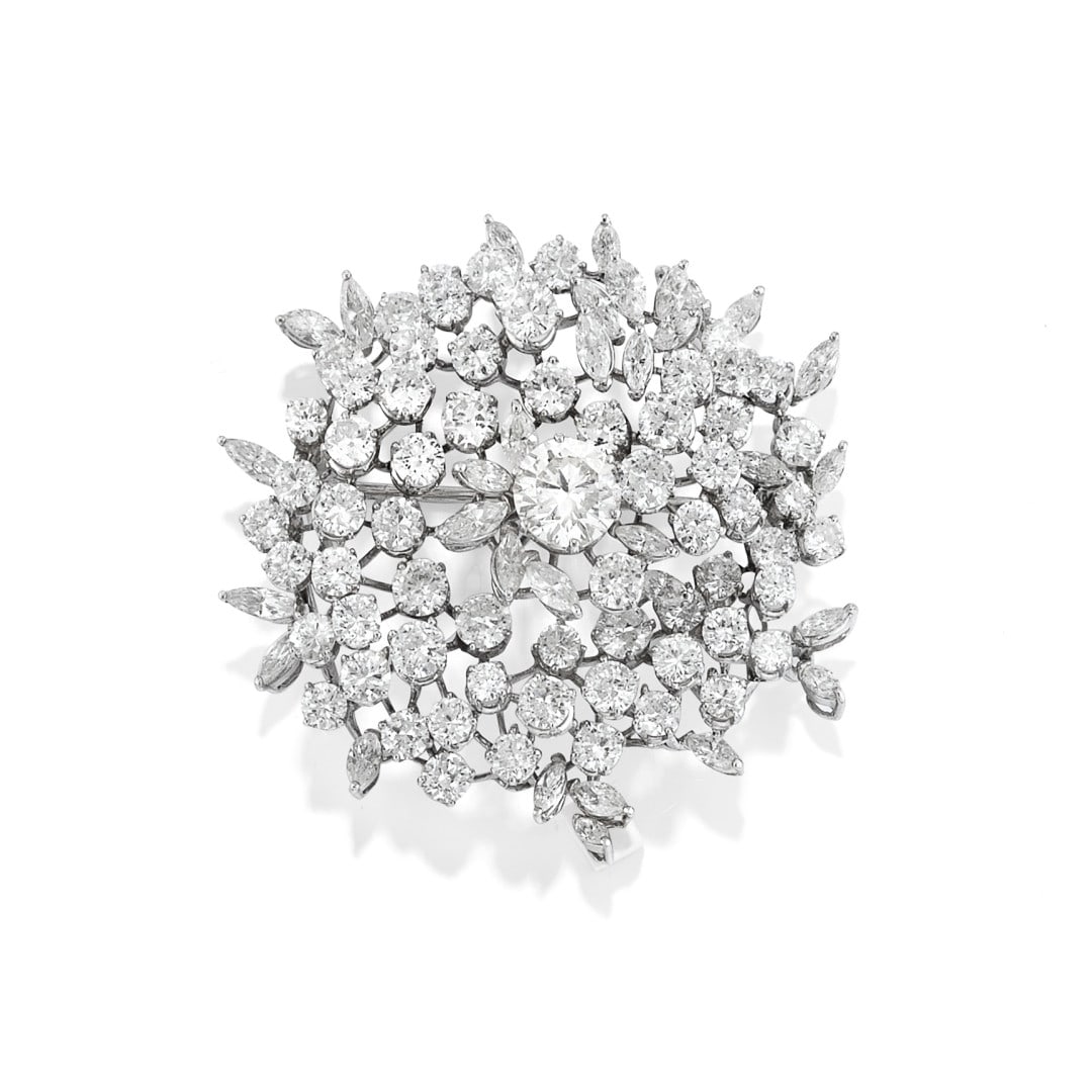 SPILLA IN DIAMANTI - DIAMOND BROOCH (1 of 1)