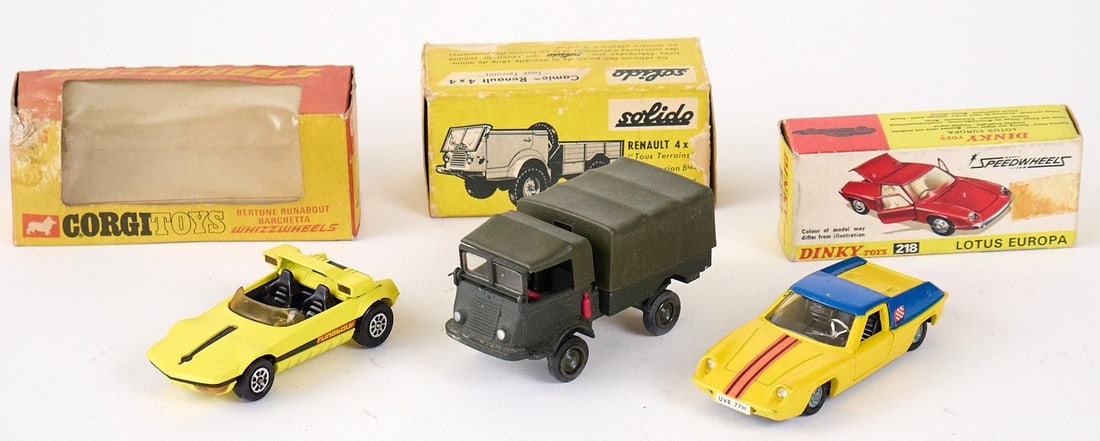 AUTORI VARI Solido #203, Corgi #386 e Dinky #218 Anni '70 - AUTORI VARI Solido #203, Corgi #386 and (1 of 1)