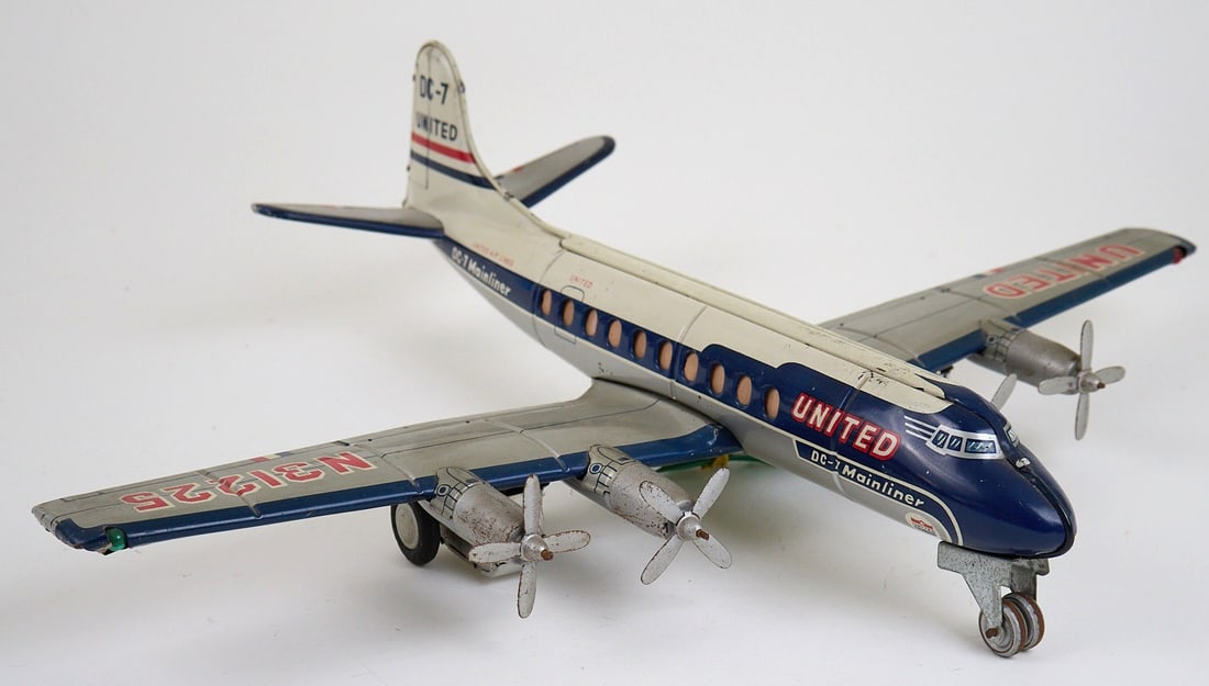 United Airlines – Airplane DC-7 N31225 Anni '50 - United Airlines – Airplane DC-7 N31225 50s (1 of 2)