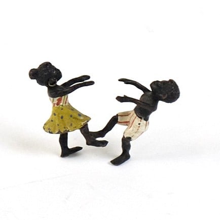 BRONZI DI VIENNA Bambini Africani danzanti - BRONZI DI VIENNA Dancing African children (1 of 1)