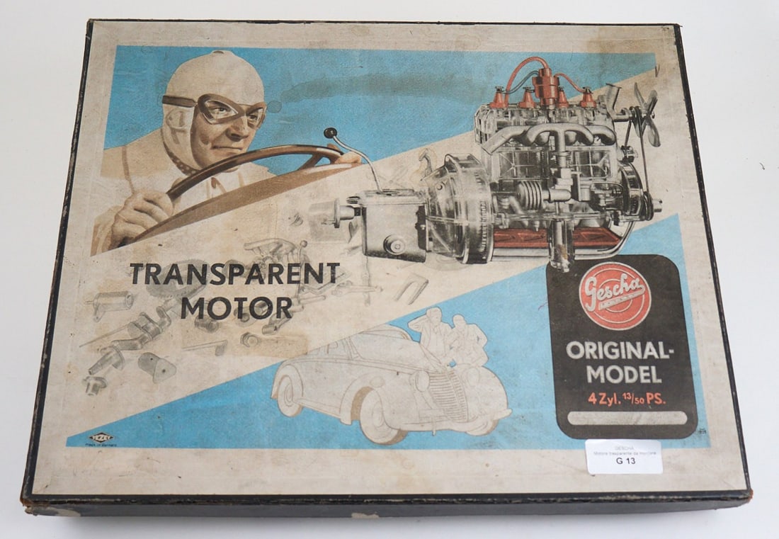 GESCHA - MADE IN GERMANY Motore Trasparente Anni '40 - GESCHA - MADE IN GERMANY Transparent (1 of 3)