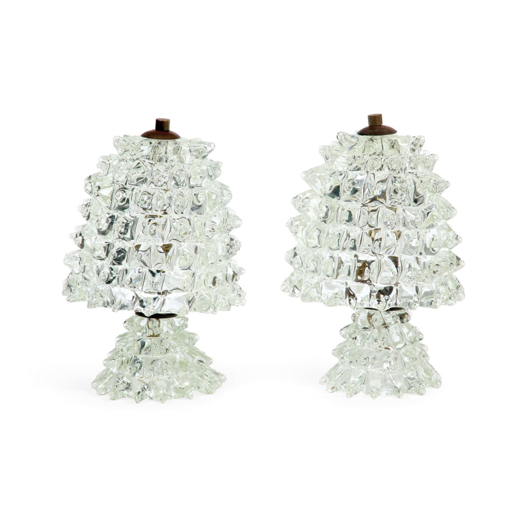 BAROVIER & TOSO Due lampade da tavolo anni ‘40 - BAROVIER & TOSO Two table lamps 1940s (1 of 1)
