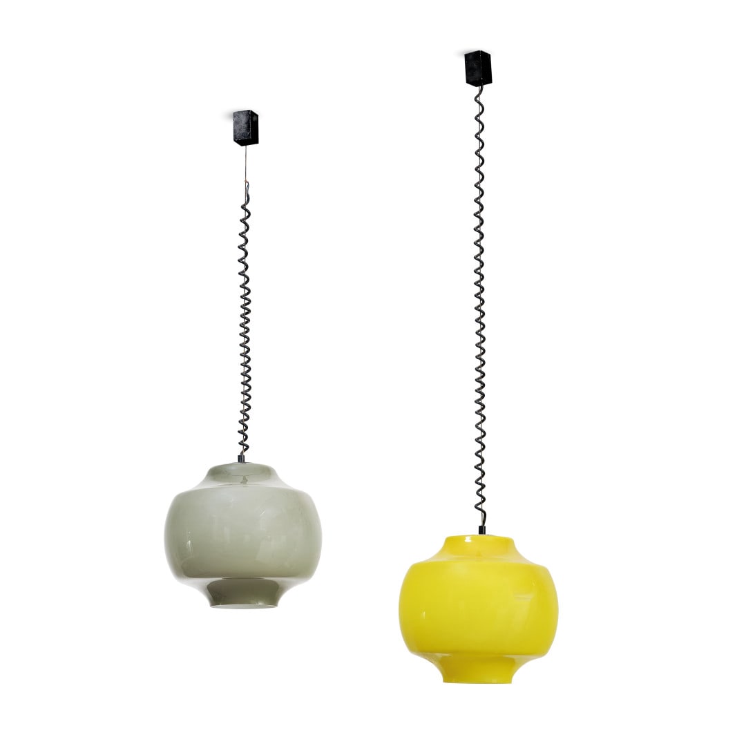 VISTOSI Due lampade a sospensione anni ‘60 - VISTOSI Two pendant lamps 1960s (1 of 1)