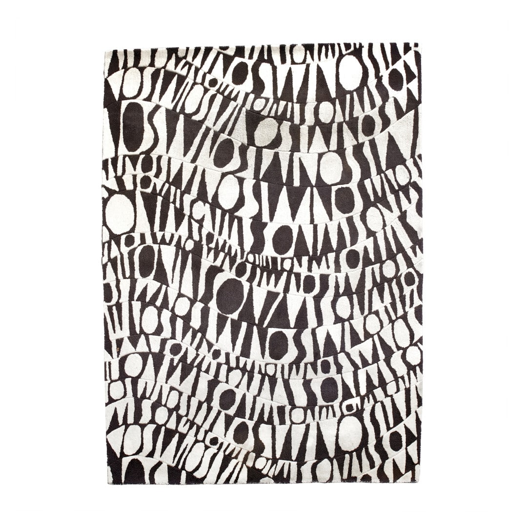 OTTAVIO MISSONI 1921-2013 Tappeto per Missoni anni ‘90 - OTTAVIO MISSONI 1921-2013 Carpet for: Lana. Etichetta originale. 235,00 x 170,00 cm - Wool. Original label. 92.52 x 66.93 in.