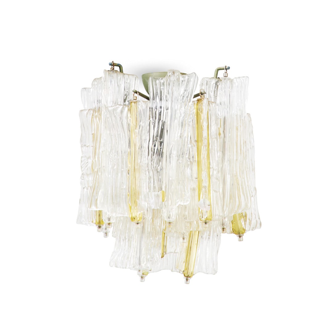 VENINI Lampada a soffitto serie ‘Eliche’ anni ‘70 - VENINI 'Eliche' series ceiling lamp (1 of 1)