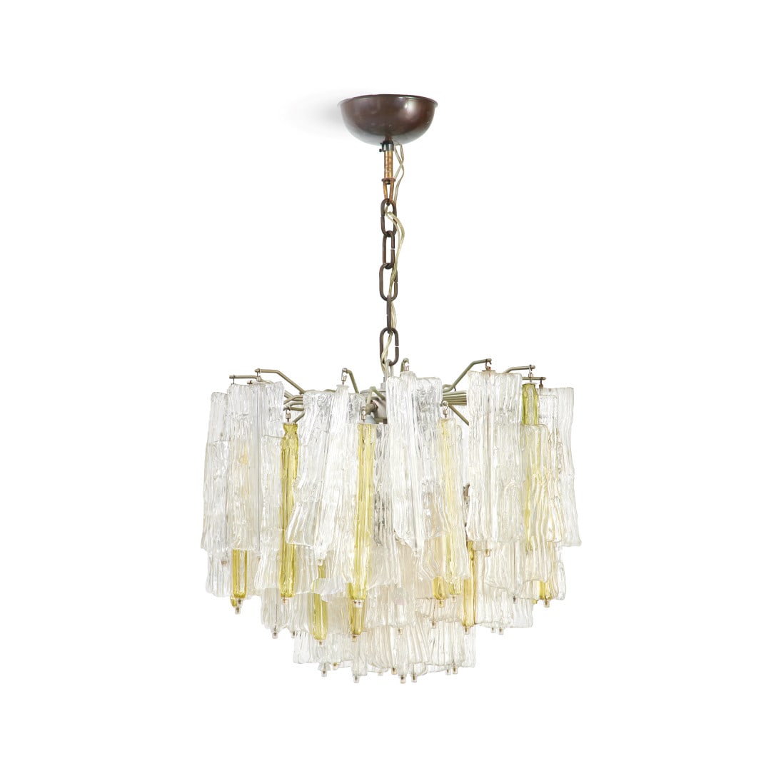 VENINI Lampada a sospensione serie ‘Eliche’ anni ‘70 - VENINI 'Eliche' series pendant lamp (1 of 1)