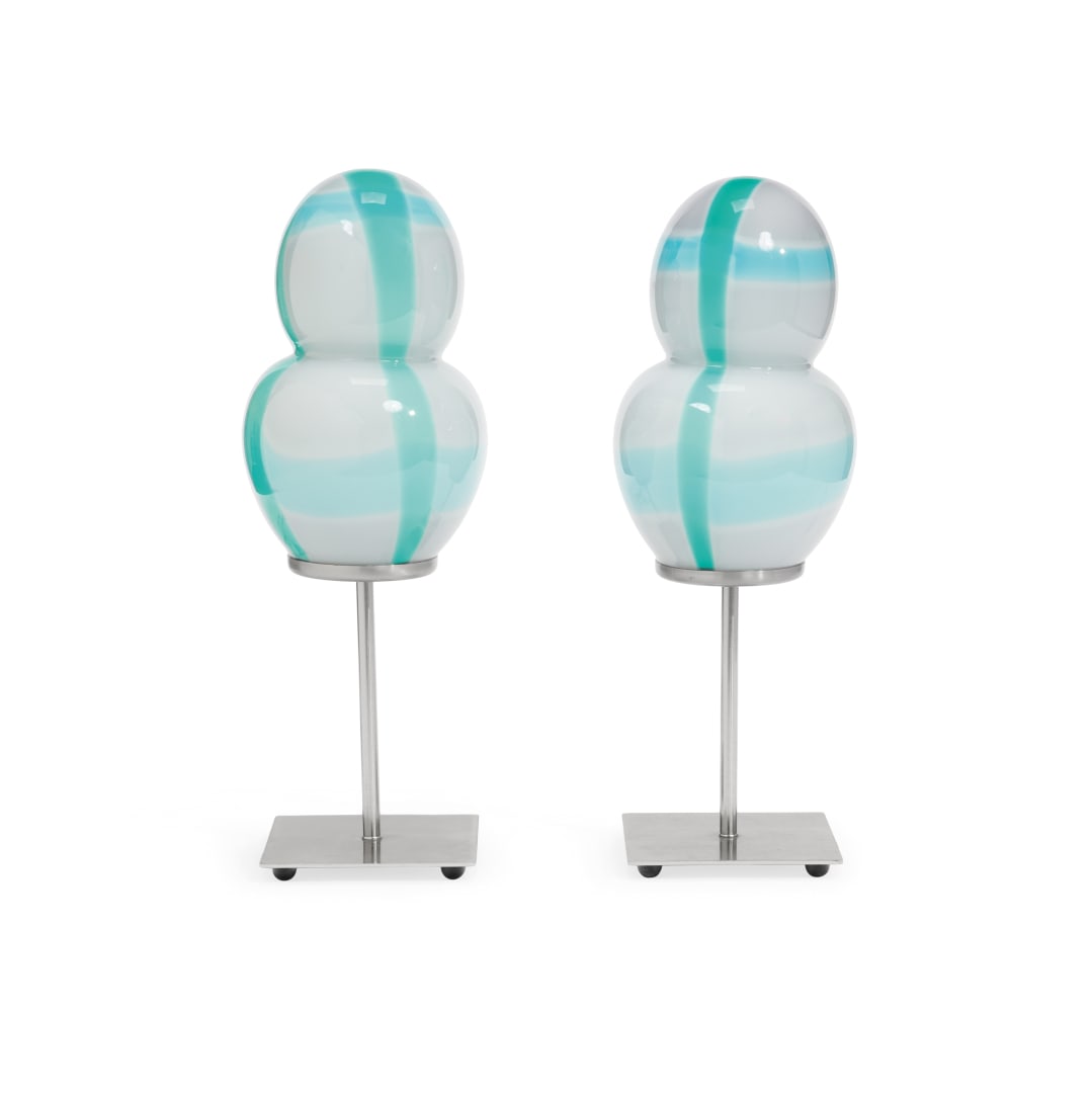 SOTTSASS ASSOCIATI Due lampade da tavolo serie ‘Aero’per Venini anni '90 - SOTTSASS ASSOCIATI (1 of 1)