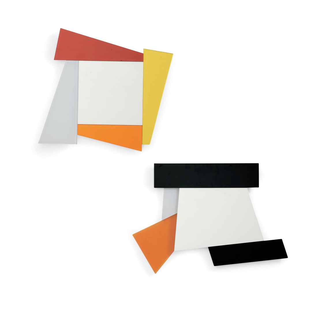 ETTORE SOTTSASS 1917-2007 Due specchi da parete collezione 'Gli specchi di Dioniso' (n. 1 e n. 4)' (1 of 1)