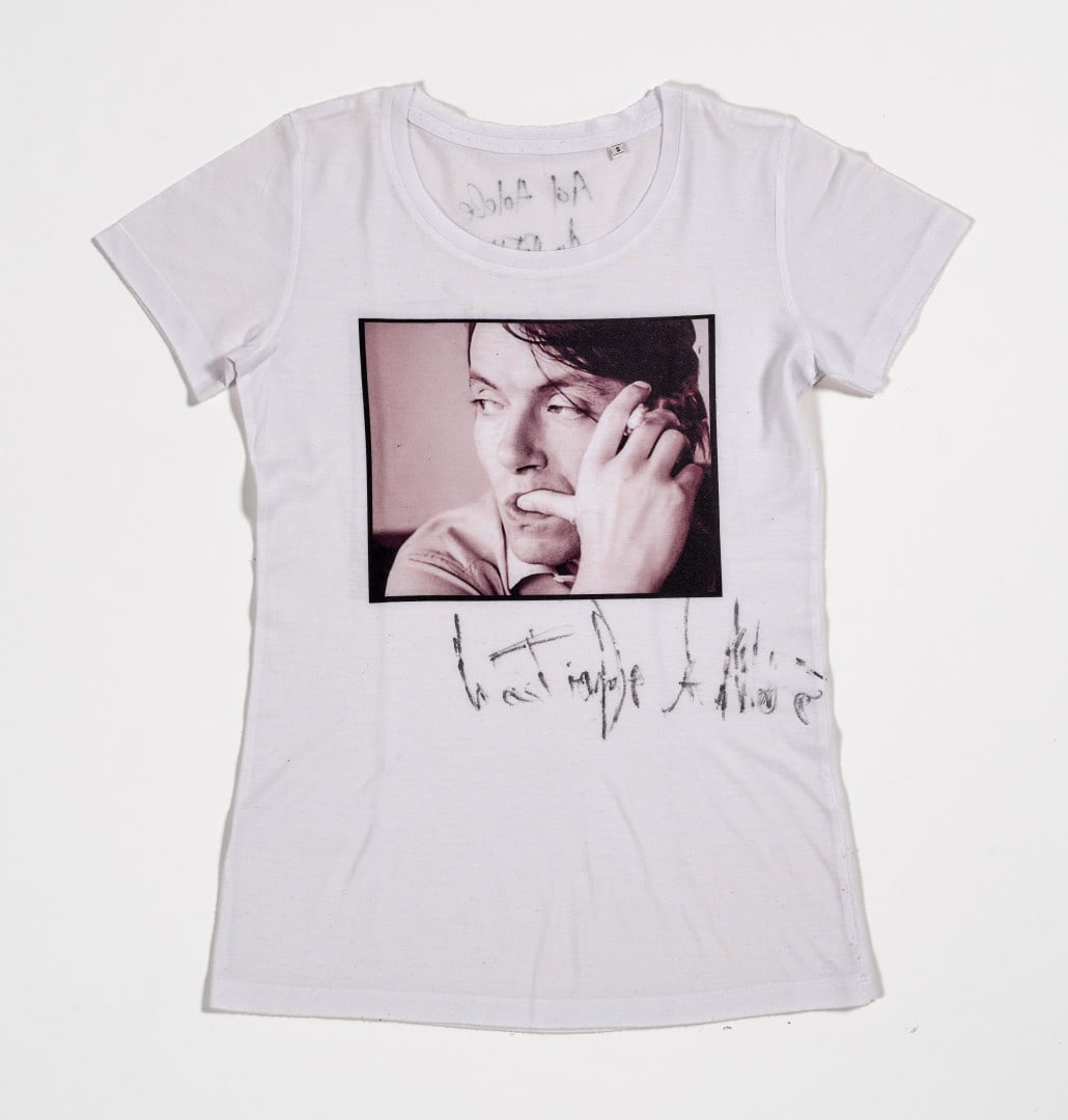 FABRIZIO DE ANDRÉ Signed T-shirt 1970s (1 of 2)