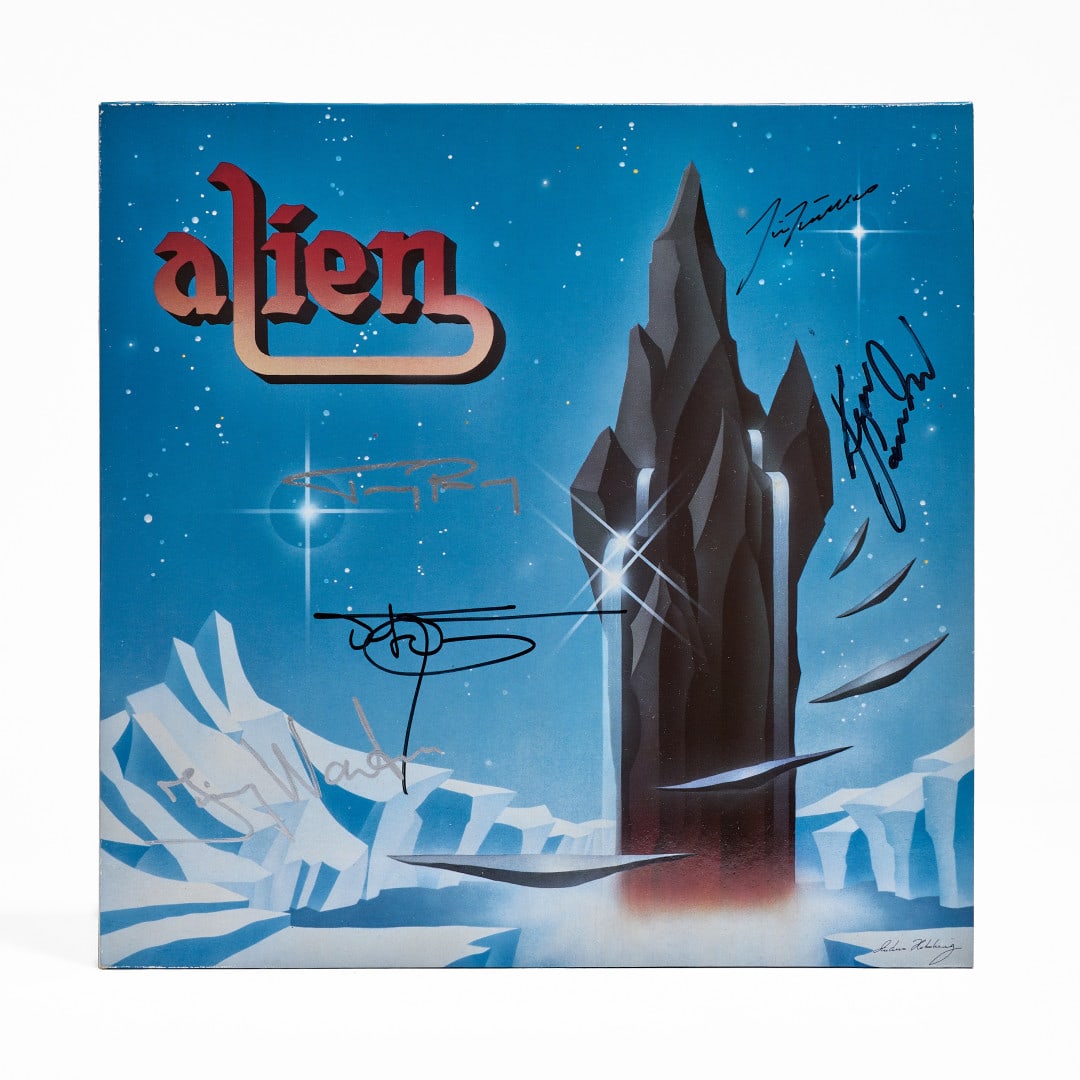 ALIEN Autographed debut LP 1988: LP signed by the Swedish band Alien, founded in Gothenburg in 1986 and regarded as one of the defining names of Scandinavian melodic rock/AOR Led by the distinctive vocals of Jim Jidhed, the band