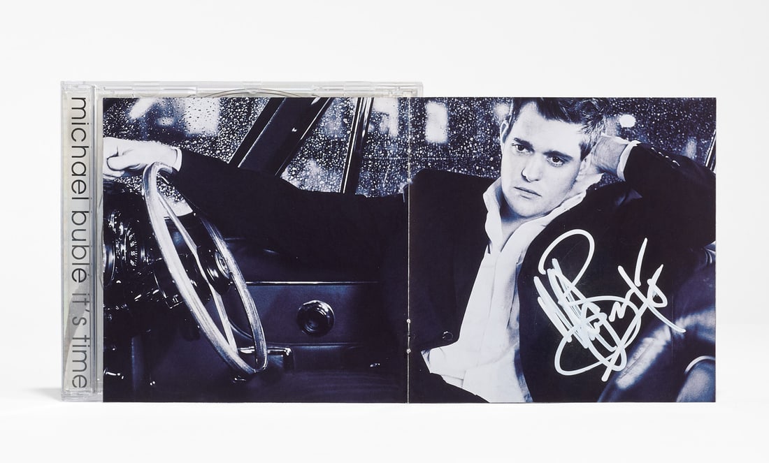 MICHAEL BUBLÉ It's Time 2005: Signed CD on the inner booklet