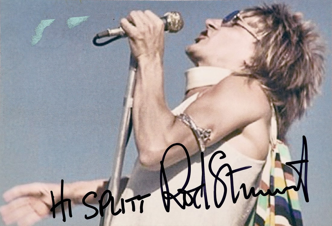 ROD STEWART Signed photographic print (1 of 1)