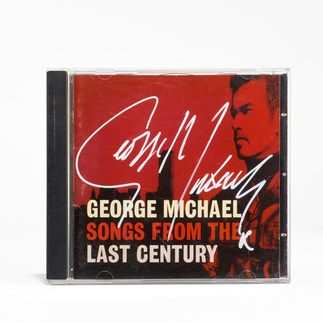 GEORGE MICHAEL Songs From the Last Century 1999: Signed CD on the inner cover of the booklet