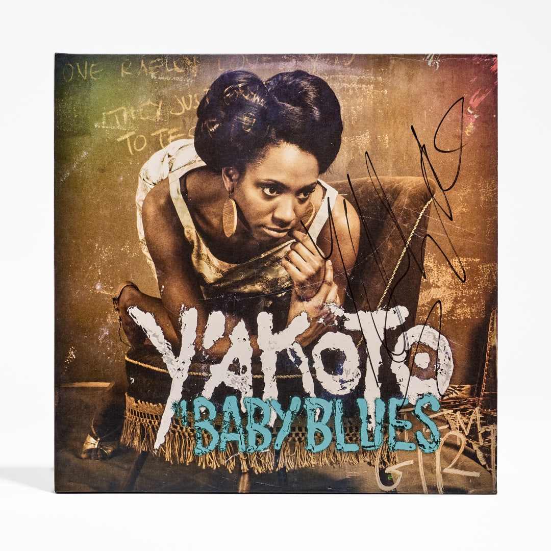 Y'AKOTO Baby Blues 2012: Original double LP signed by the artist on the cover 