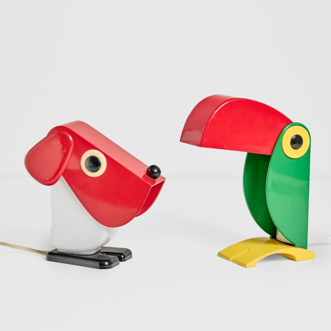 OLD TIMER FERRARI E TACMAN Lampade da tavolo anni '70 - OLD TIMER FERRARI E TACMAN Table lamps (1 of 2)