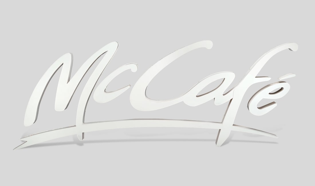 MC CAFE anni 2000 - MC CAFE 2000s: In plexiglass e alluminio. Buono stato. 200,00 x 80,00 x 10,00 cm Nota: funzionante in fase di catalogazione. Oggetto vintage, da considerarsi come oggetto da collezione e pertanto non si garantisce
