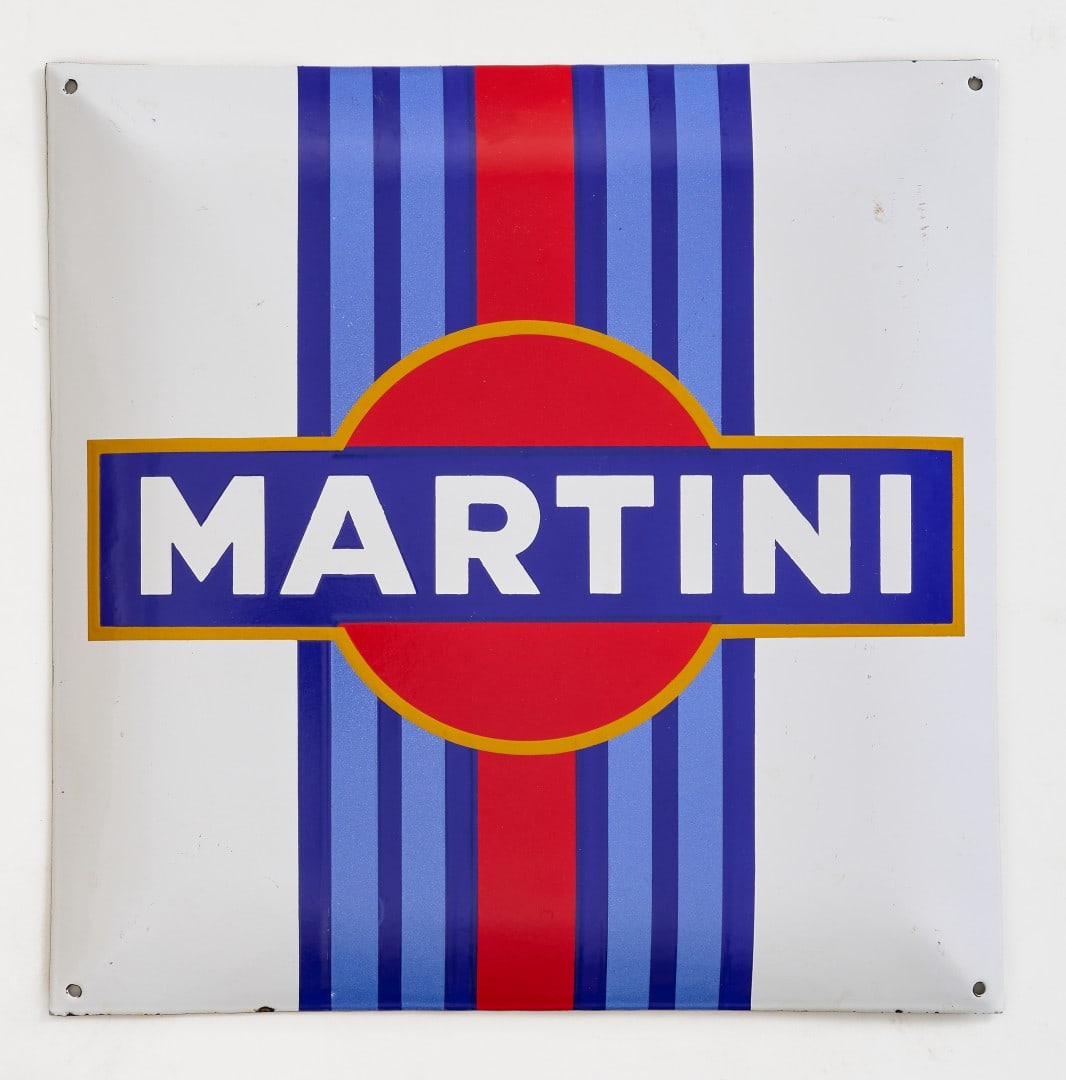MARTINI anni 2000 - MARTINI 2000s: In latta smaltata. Ottimo stato. 45,00 x 45,00 cm - Enameled tin. Excellent condition. 17.72 x 17.72 in.