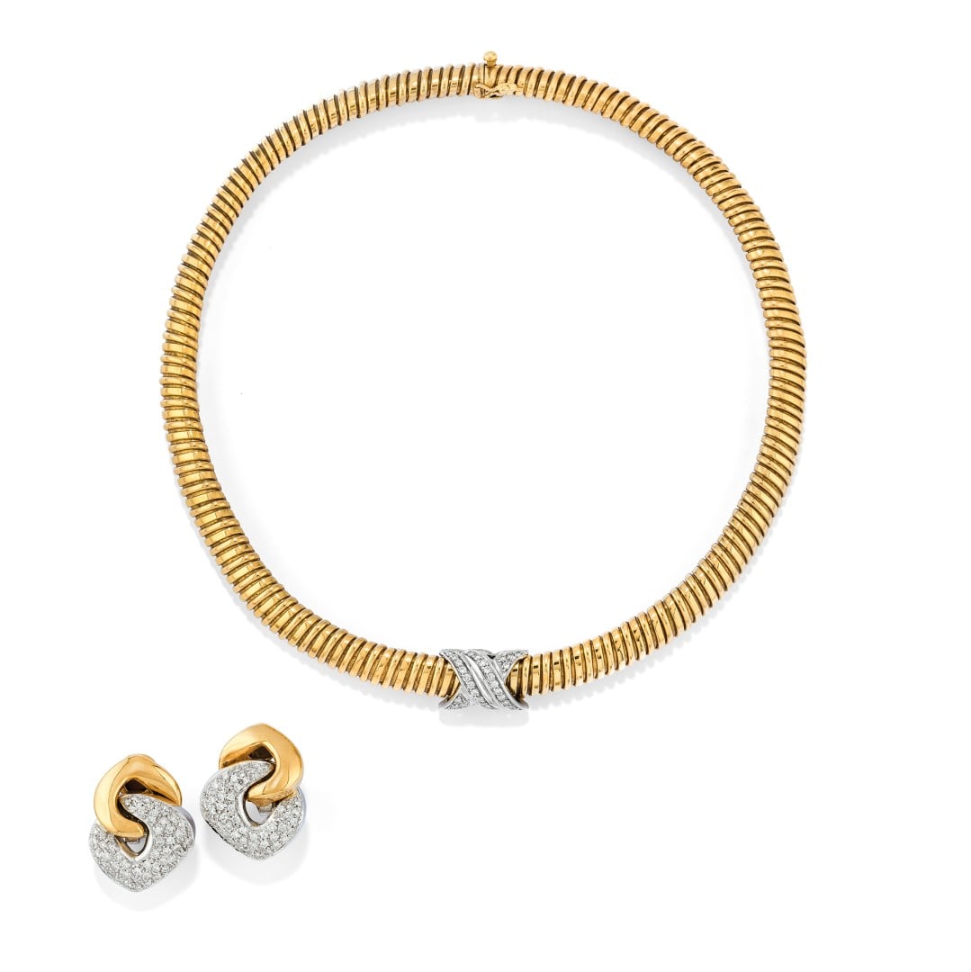 DEMI-PARURE IN DIAMANTI - DIAMOND DEMI-PARURE (1 of 3)