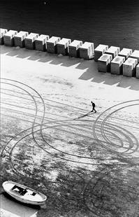 MARIO DE BIASI: Vintage gelatin silver print with white margins. Signed and photographerâ€™s credit stamp verso. 12,2 x 9,4 in.