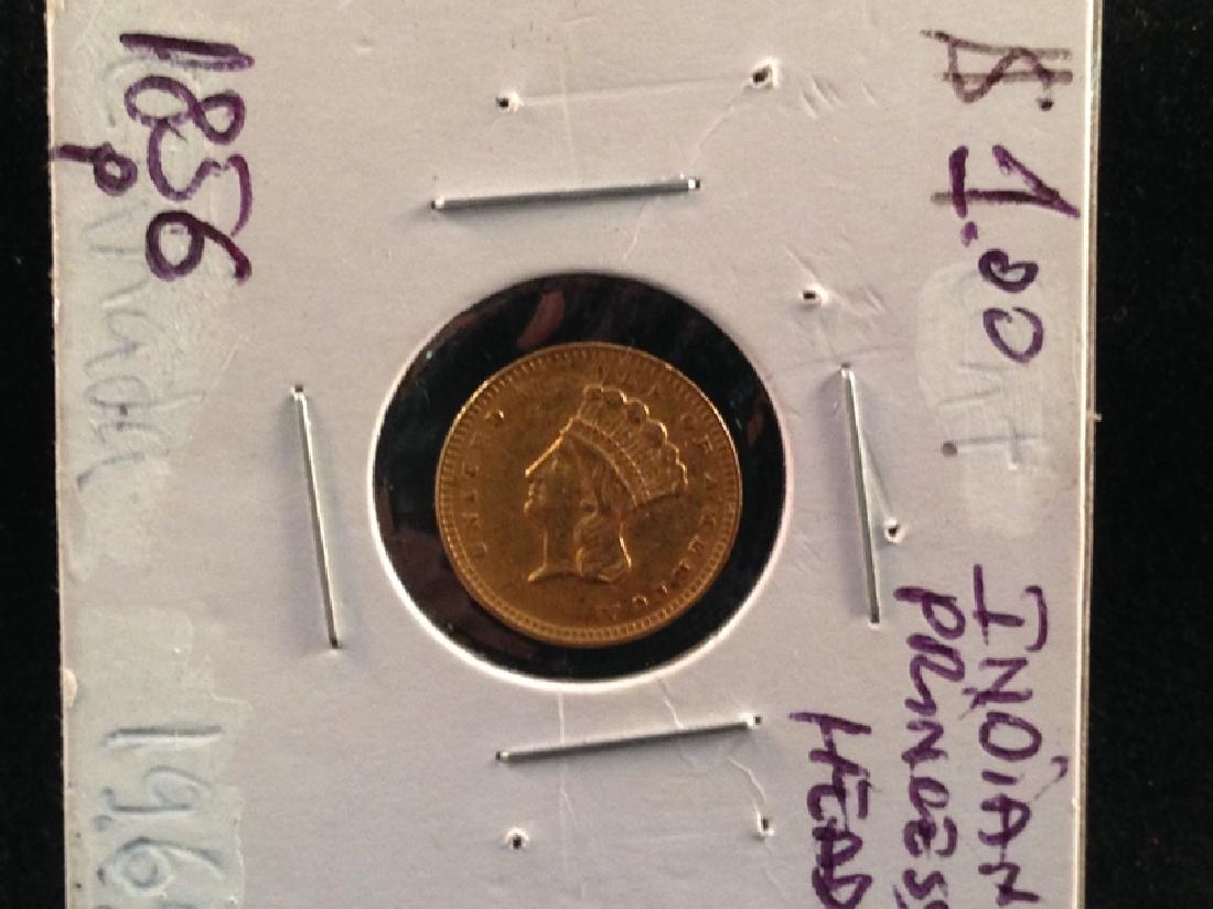 1856 Indian Head Princess Gold $1 (1 of 3)