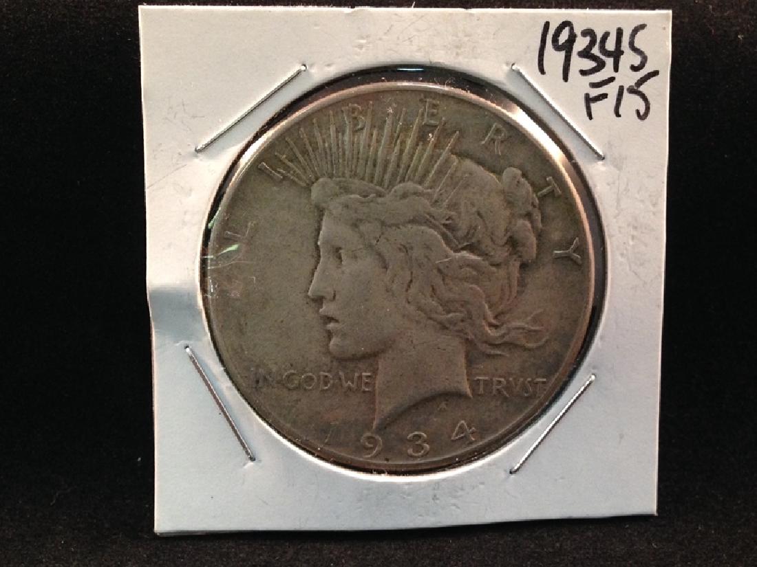 1934 S Peace Silver Dollar Better Date/Mint Coin (1 of 2)