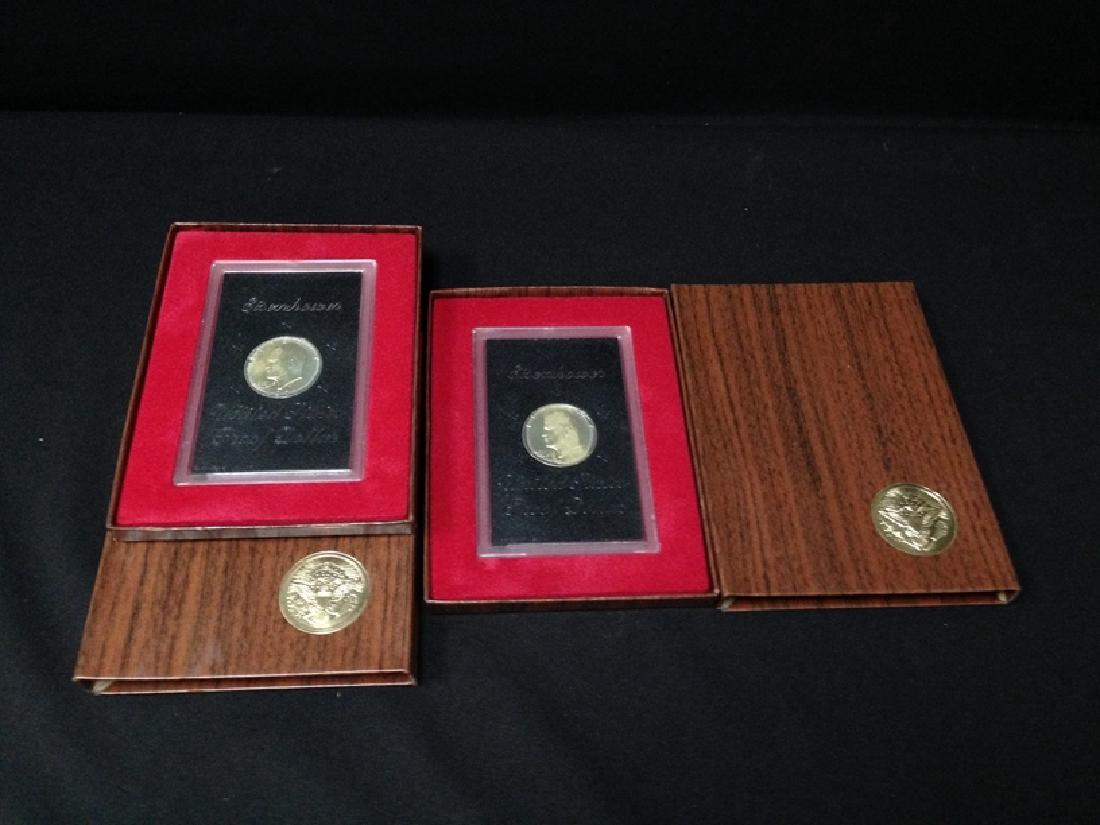 Lot of (2) 1971 Ike Proof Dollars "Brown Ike" (1 of 3)