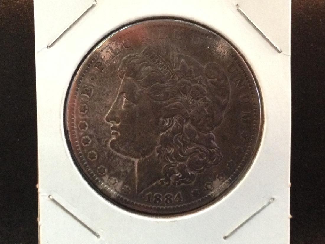 1884 O Morgan Silver Dollar Nice Reverse (1 of 2)