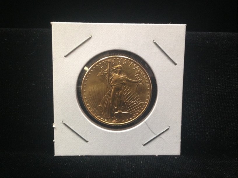 RARE ALERT!!! 1999 1/2 Eagle $25 Gold Coin: Rare opportunity on the auction block. Super nice looking coin in the rare column. Remember: Gold coins may require additional payment authorization and/or method...see pics...Good Luck!!!