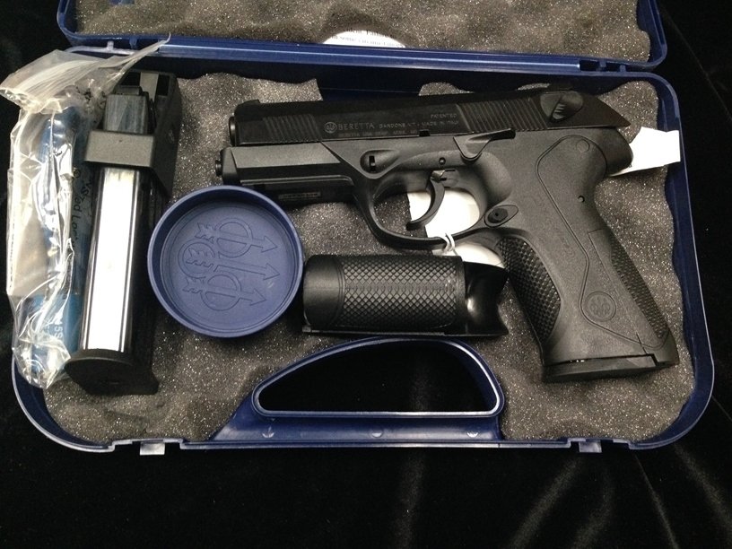 BERETTA 9mm PX4 STORM COMPACT F NIB: New In Box 9mm BERETTAÂ® PX4 STORM COMPACT - TYPE F is rated the gun with the least kickback thanks to the features that follow. It Combines the BerettaÂ® locked breech rotary barrel design w/the 
