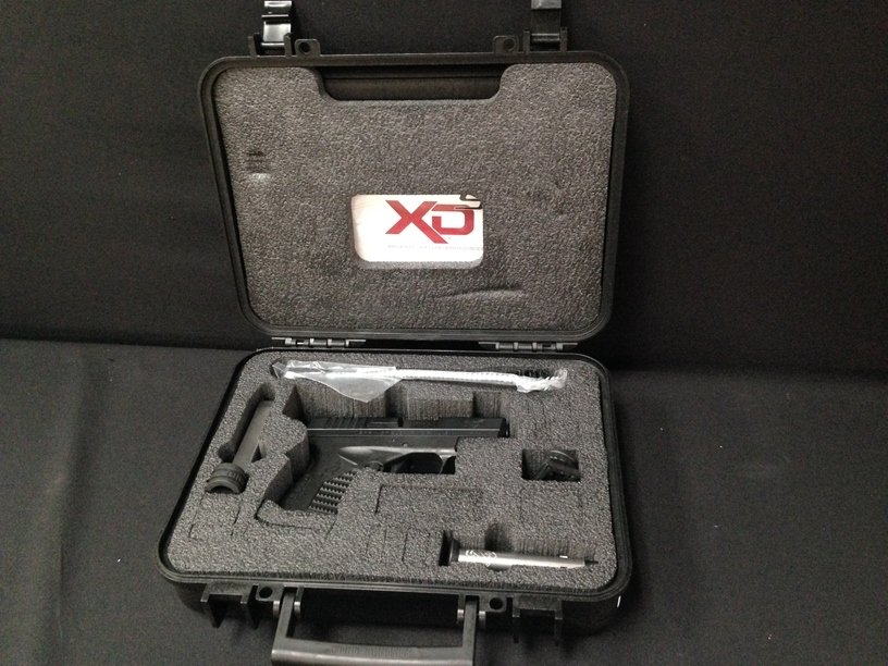 Springfield Armory XDs 9mm w/Pearce Grip NIB: Springfield Armory XDs 9mm w/Pearce Grip Ext. NIB. Manufacturer: Springfield Armory, Model #: XD-S, Type: Pistol: Semi-Auto, Finish: Black Melonite Finish Slide, Sights: Ft; Fiber Optic Rear; Fixed Do