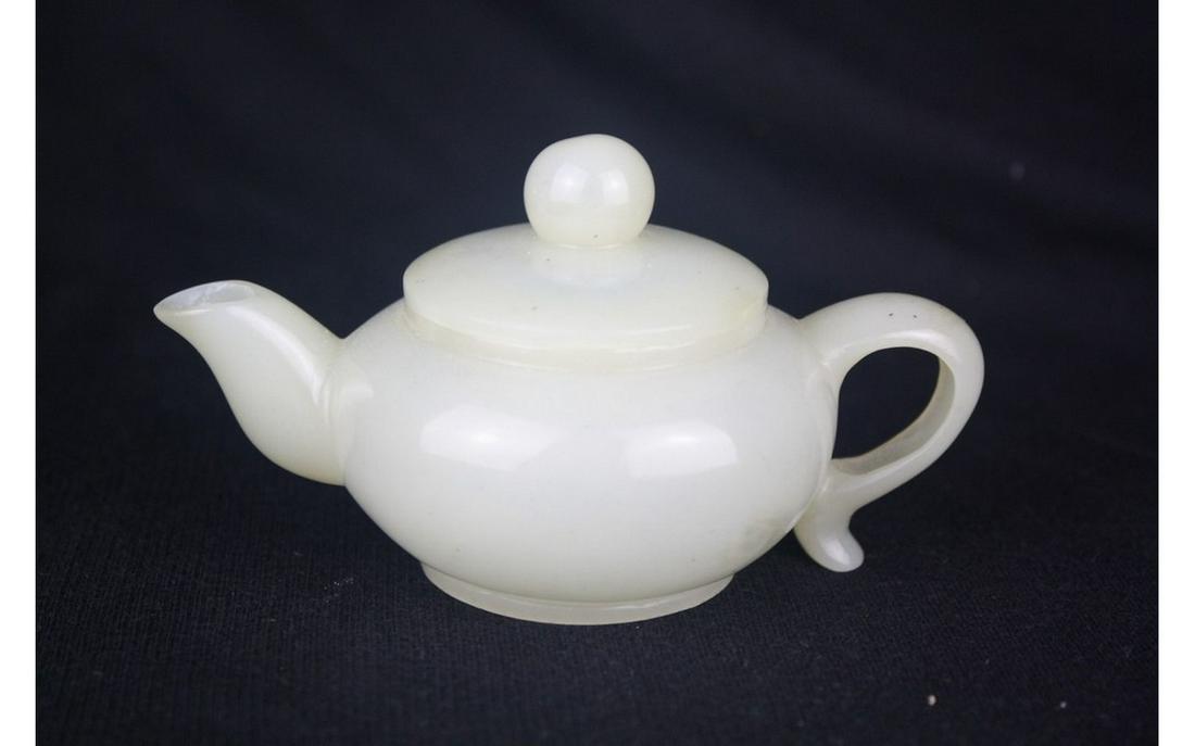 Chinese White Jade Teapot (1 of 2)