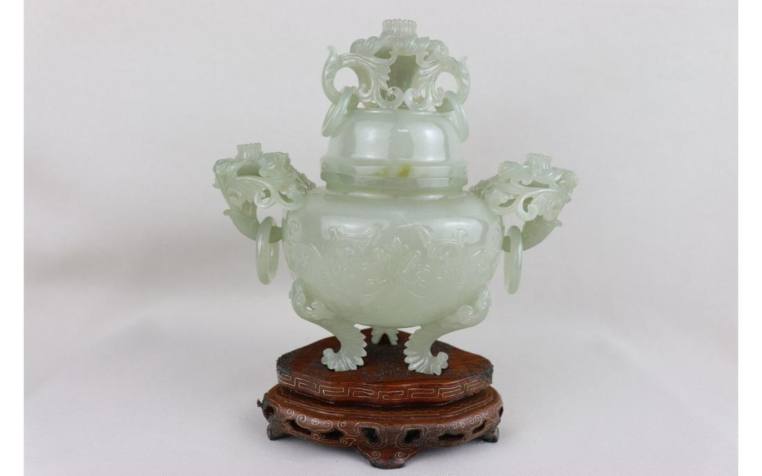 Tripod White Jade Censer (1 of 8)