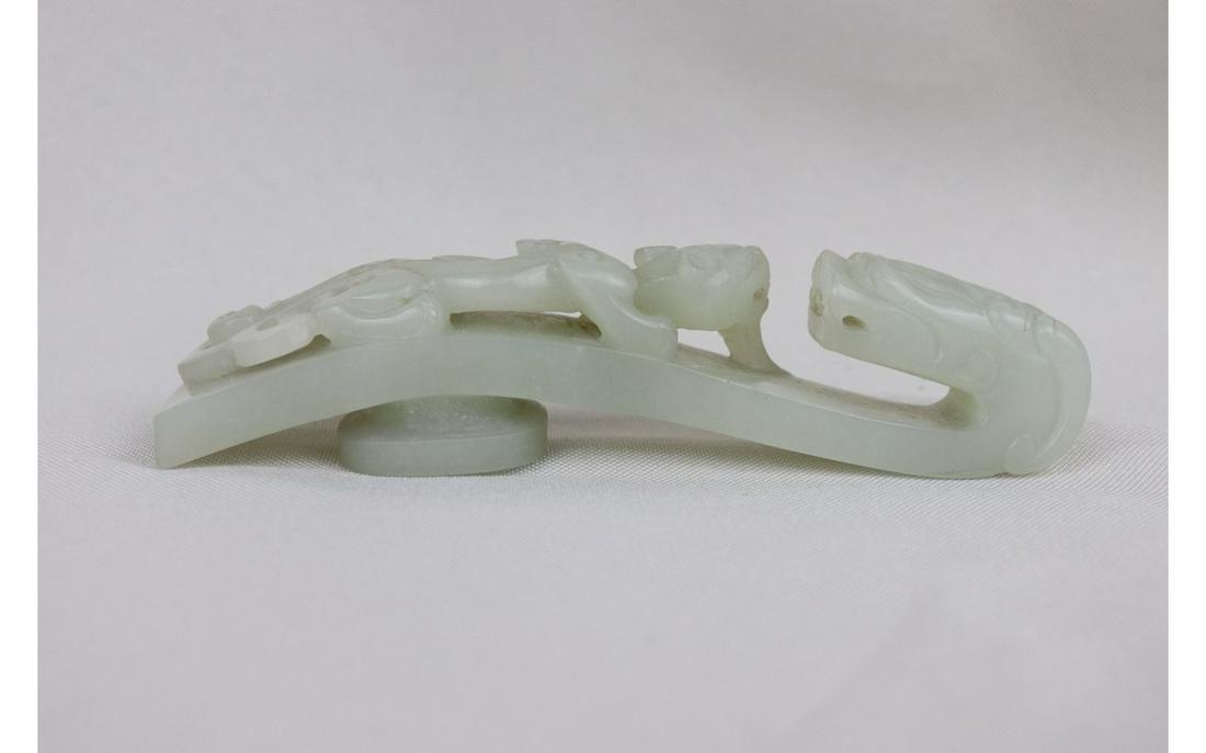 Chinese Carved Jade Belt Hook (1 of 5)