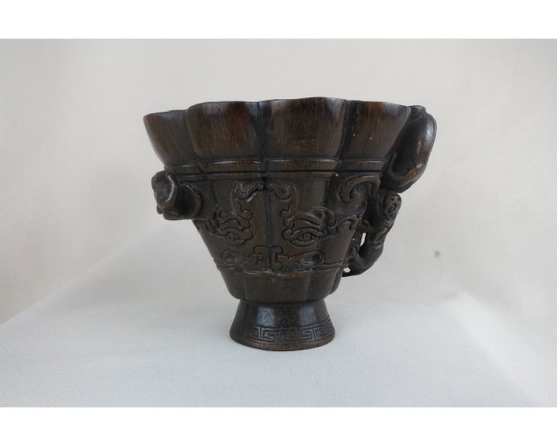 Chinese Horn Libation Cup (1 of 7)