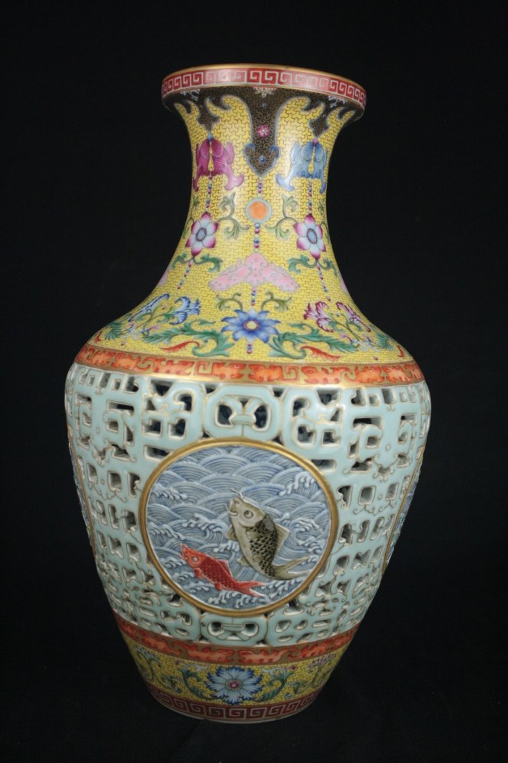 Chinese Famille Rose Porcelain Vase (1 of 6)