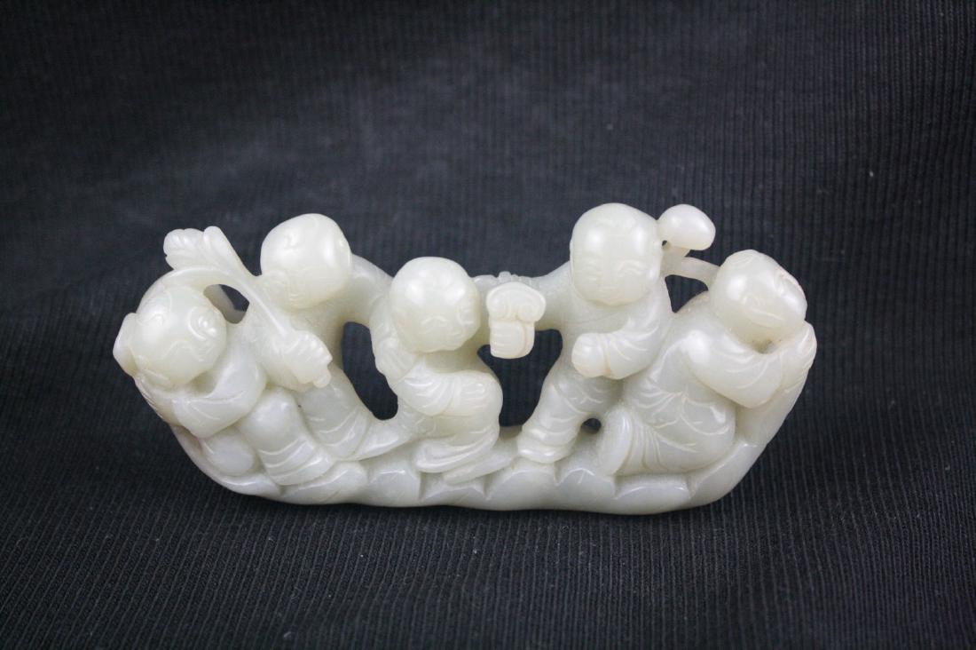 Chinese White Jade Figure (1 of 4)