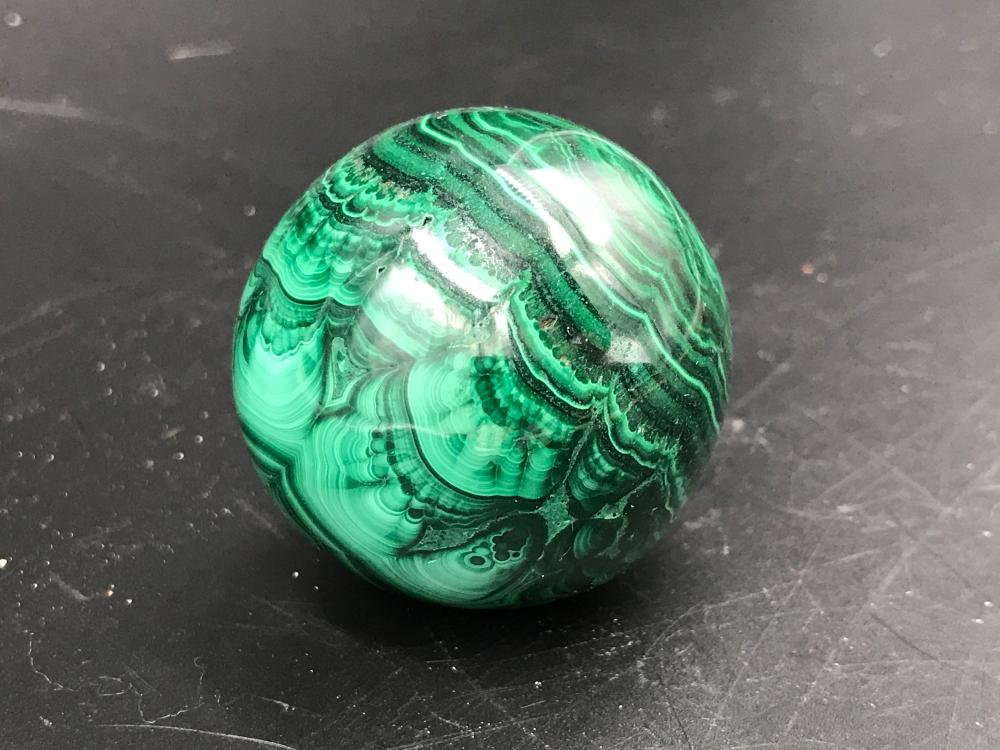 Malachite, Rock, Crystal, Natural, Decor, Collectible,: 2" malachite sphere. Republic of Congo Notes: Est. shipping quote $6